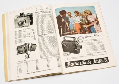 30er Jahre Katalog mit den Kameras Linhof Technika und Plaubel Makina