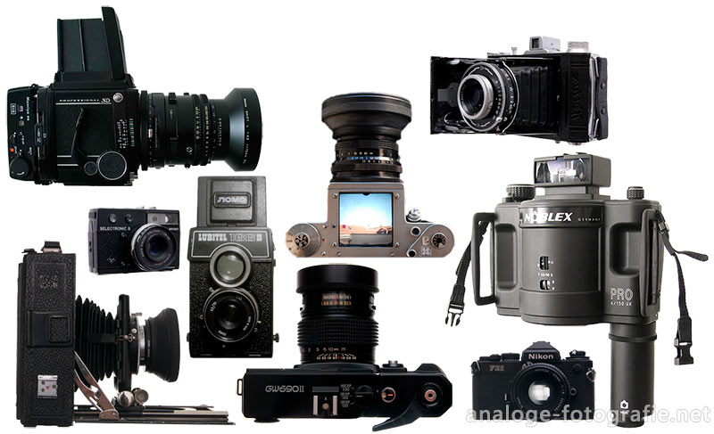 mehrere analoge Kameras