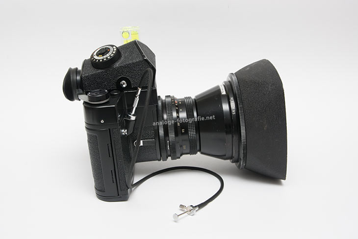 ein Weitwinkel-Objektiv an der Arax-Kamera