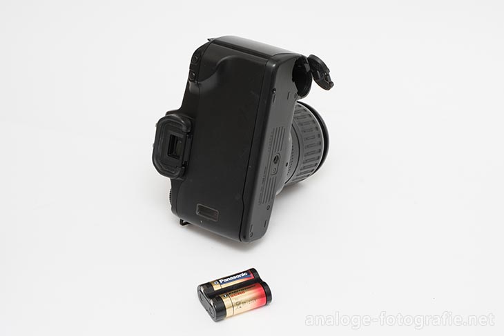 Batterie in der analogen Kamera