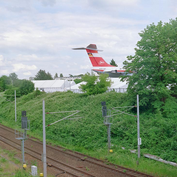 ein DDR-Flugzeug in Leipzig
