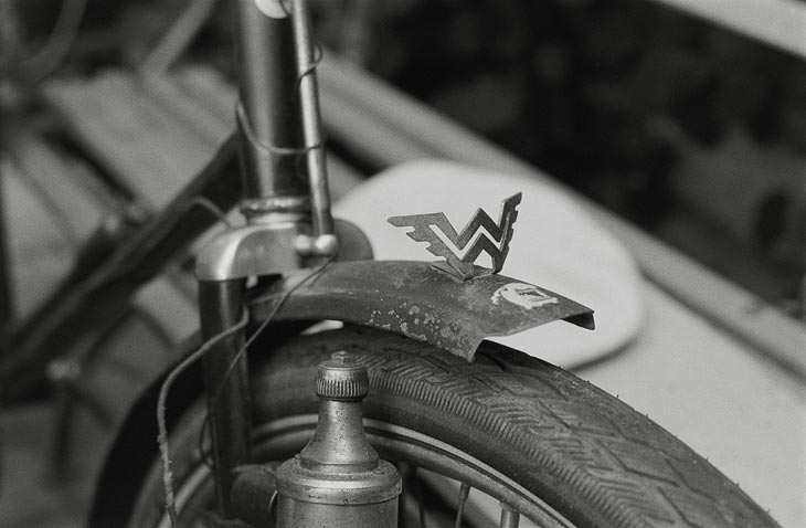 Detailaufnahme eines alten Fahrrades