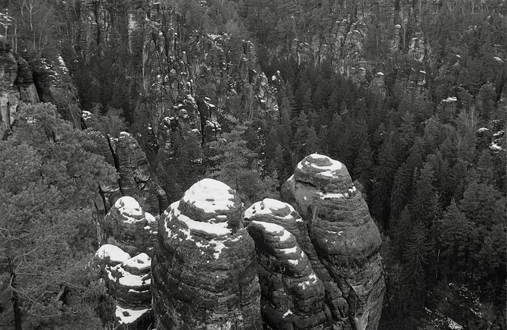 Felsen im Elbsandsteingebirge