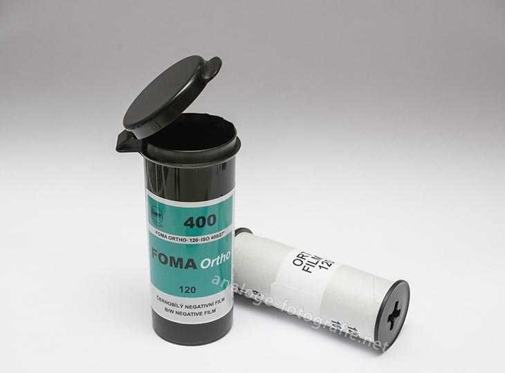 Rollfilm mit Kanister Typ Foma Ortho 400