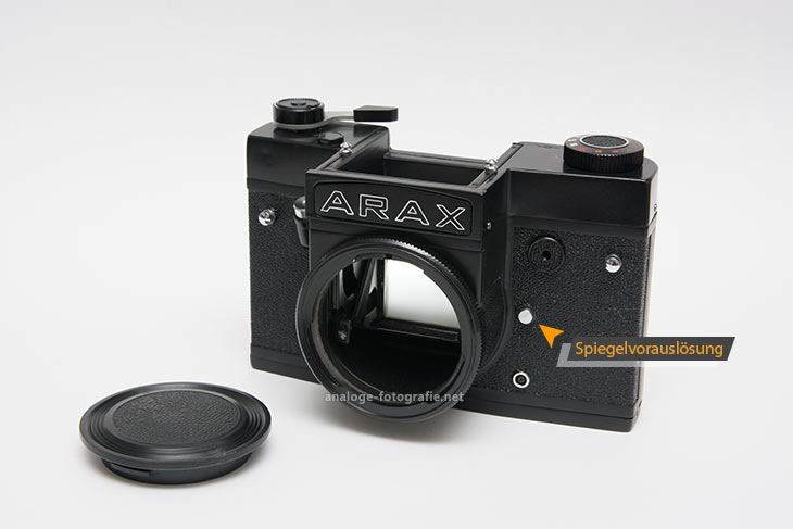 Spiegelvorauslösung der Arax-Kamera
