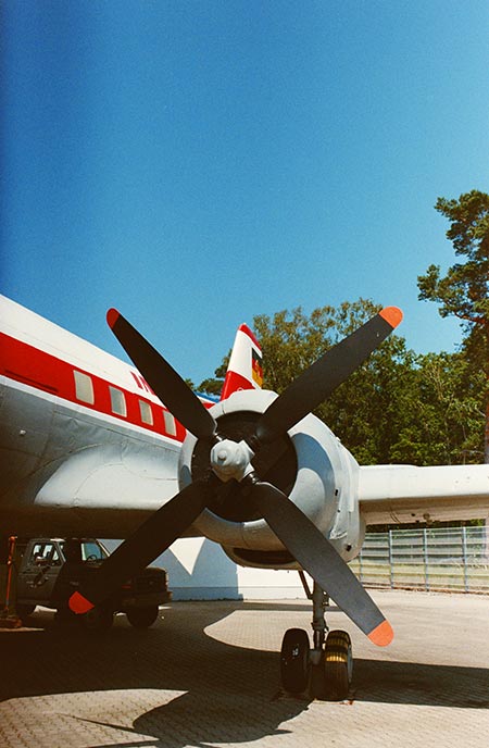 Propeller eines alten Flugzeuges