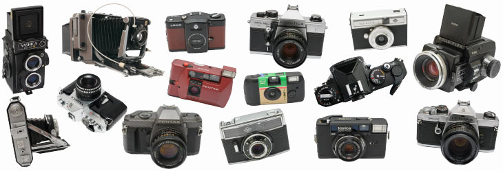 viele analoge Kameras